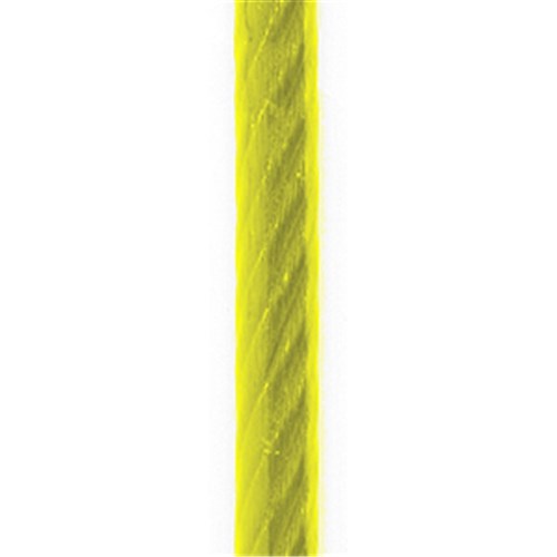 WIRE ROPE GAL 4.0MM WIRE (6 X 19) FIBRE CORE PVC COATED YELLOW G1570